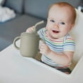 thumbnail image 6 of Coollooc Leak-Proof Baby Straw Cup, Silicone Training Cup with Straw & Handles, Silicone Sippy Cups, Spill Proof Toddler Cup, Non-slip Handle, Flow Control, Water Drinking Cup for Infants(Wine), 6 of 9