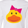 thumbnail image 4 of Inktastic Duck Girls Long Sleeve Youth T-Shirt, 4 of 5