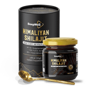 BeepWell Pure Himalayan Shilajit Organic Shilajit Resin for Men & Women 70% Fulvic Acid 60 Servings - 1.06 Oz