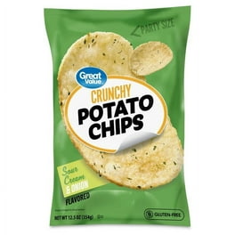 Great Value Party Size Original Potato Chips, 13 oz