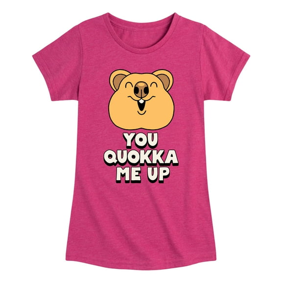 Instant Message - You Quokka Me Up - Toddler & Youth Girls Short Sleeve Graphic T-Shirt