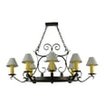 thumbnail image 5 of Meyda Tiffany 141127 Hand Forged 8 Light 39" Wide Ring Chandelier - Grey, 5 of 6