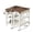 white, variant on VEANERWOOD Set of 2 End Tables with Charging Station, Narrow Side Tablefor Small Space, Skinny Nightstand with Storage Drawer, Rustic Grey
