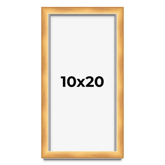 10x20 Shadow Box Bronze Cross-Brushed Display Frame | 1.625 Inches Deep Solid Wood | UV Resistant