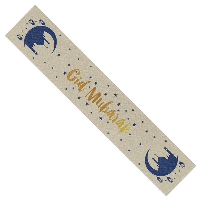 Manteles, fundas para mesas de fiesta, decoración para fiestas, camino de mesa, pancarta, Ramadán Kareem, Eid D