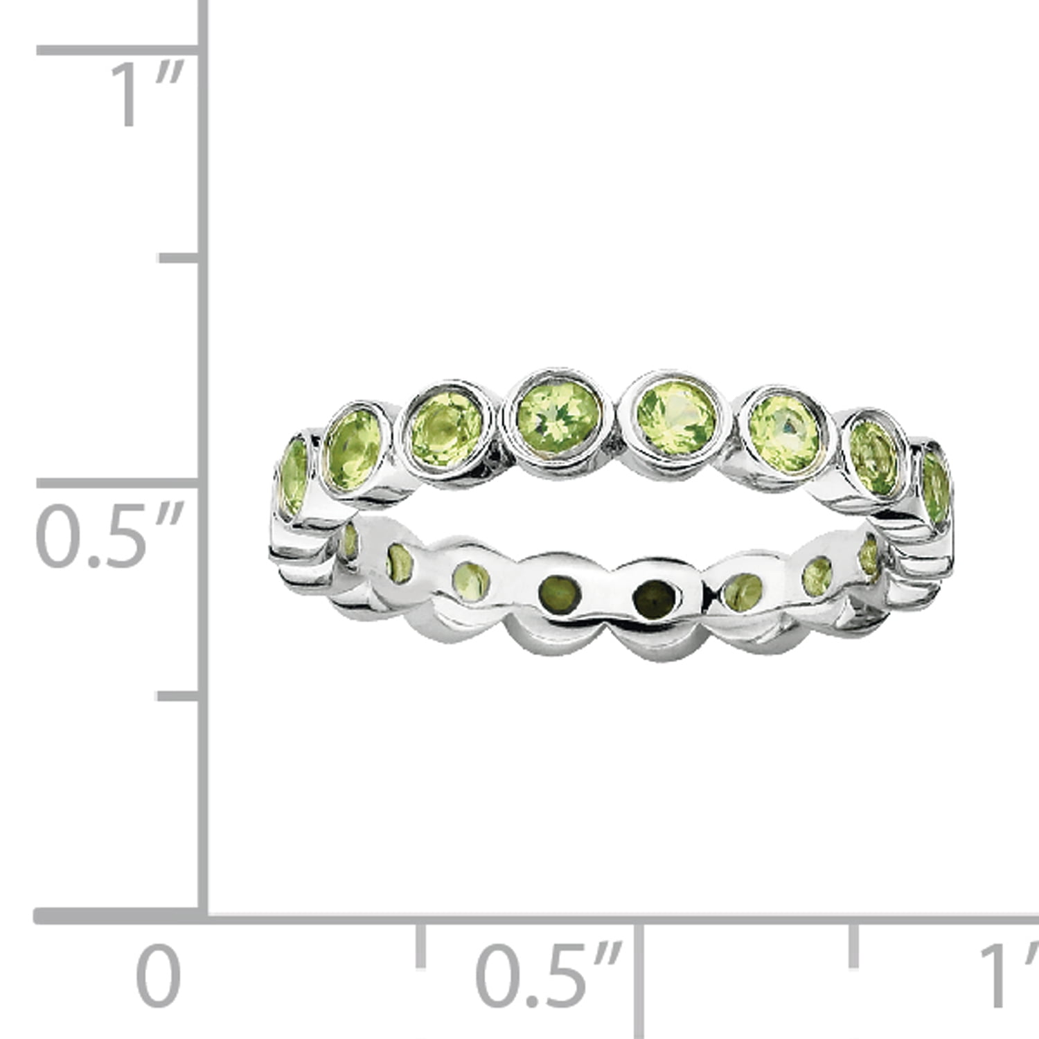 Peridot Sterling Silver Ring
