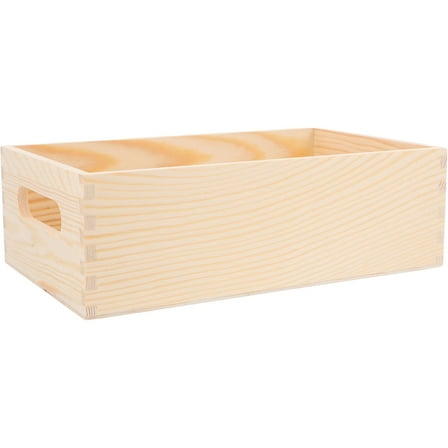 FESTFENDS Wooden Storage Box Wood Organizer Box Workspace Tidiness 1Set