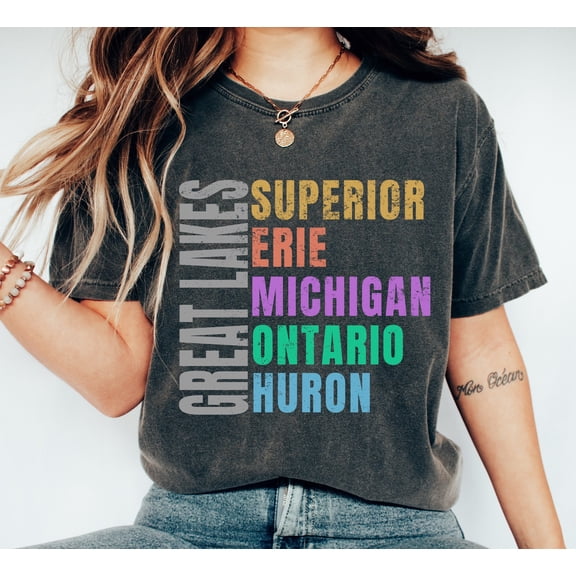 Great Lakes T-Shirt, Lake Lover Gift