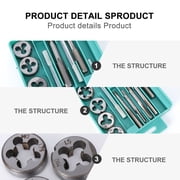 LEORX 20PCS/Set Rethreading Kit Alloy Steel for Machinist and DIY Projects