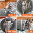 thumbnail image 2 of Cama y juguetes para gatos Cat Tunnel Kitty City, 44,5 x 40 x 11 cm, 2 of 6