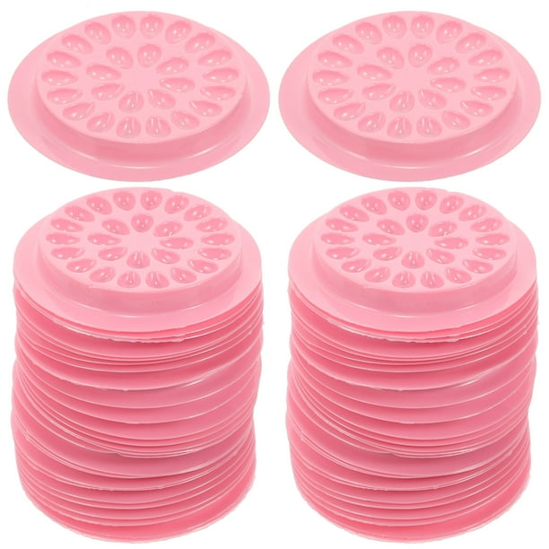 100 Uds. Soportes de pegamento para pestañas para mujeres, soportes de pegamento para extensiones de pestañas, herramientas para paletas de pestañas pequeñas
