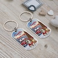 thumbnail image 4 of Santa is Coming Alaskan Malamute Merry Christmas Xmas Noel Truck Tree Stainless Steel Keychain Alaska Mal Dog Lovers Gifts Collar Charm Tag Keyring - 02023, 4 of 5