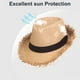 thumbnail image 4 of Sombrero de copa con borde de hierba rota para hombre y mujer, circunferencia de 56-58 cm, sombrero de verano, protector solar, transpirable, sombrero de jazz, 4 of 5