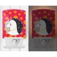 thumbnail image 2 of Caroline's Treasures BB7138CNL Unicorn Orange Polkadots Ceramic Night Light, 6x4x3", multicolor, 2 of 2