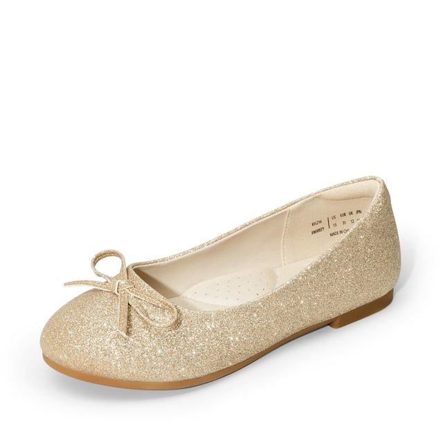 Zapatos de Vestir para Niñas DREAM PAIRS KFL216 con Lazo Dorado y Brillo
