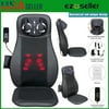 Newest Upgraded Back Massager with Heat Chair Massage Heat Mat Seat Cushion Neck Pain Lumbar Support Pad Back Heat Kneading Rolling Vibration Massager