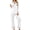A-White, variant on Womens Pajamas Sets Fall Soft Pjs Lounge Sets Long Sleeve Button Down Tops and Pants 2 Piece Outfits Ladies Lace Sleepwear