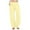 CD04_Yellow, variant on Dwellite Womens Linen Pants Casual Fashion Drawstring Pants Wide Leg Solid Color Summer Beach Trousers with Pockets Wine L