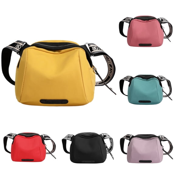 Modstep Women Small Crossbody Bags Zipper Pockets Adjustable Wide Strap Shoulder Purse Ladies Work Shopping Travel Handbag Black