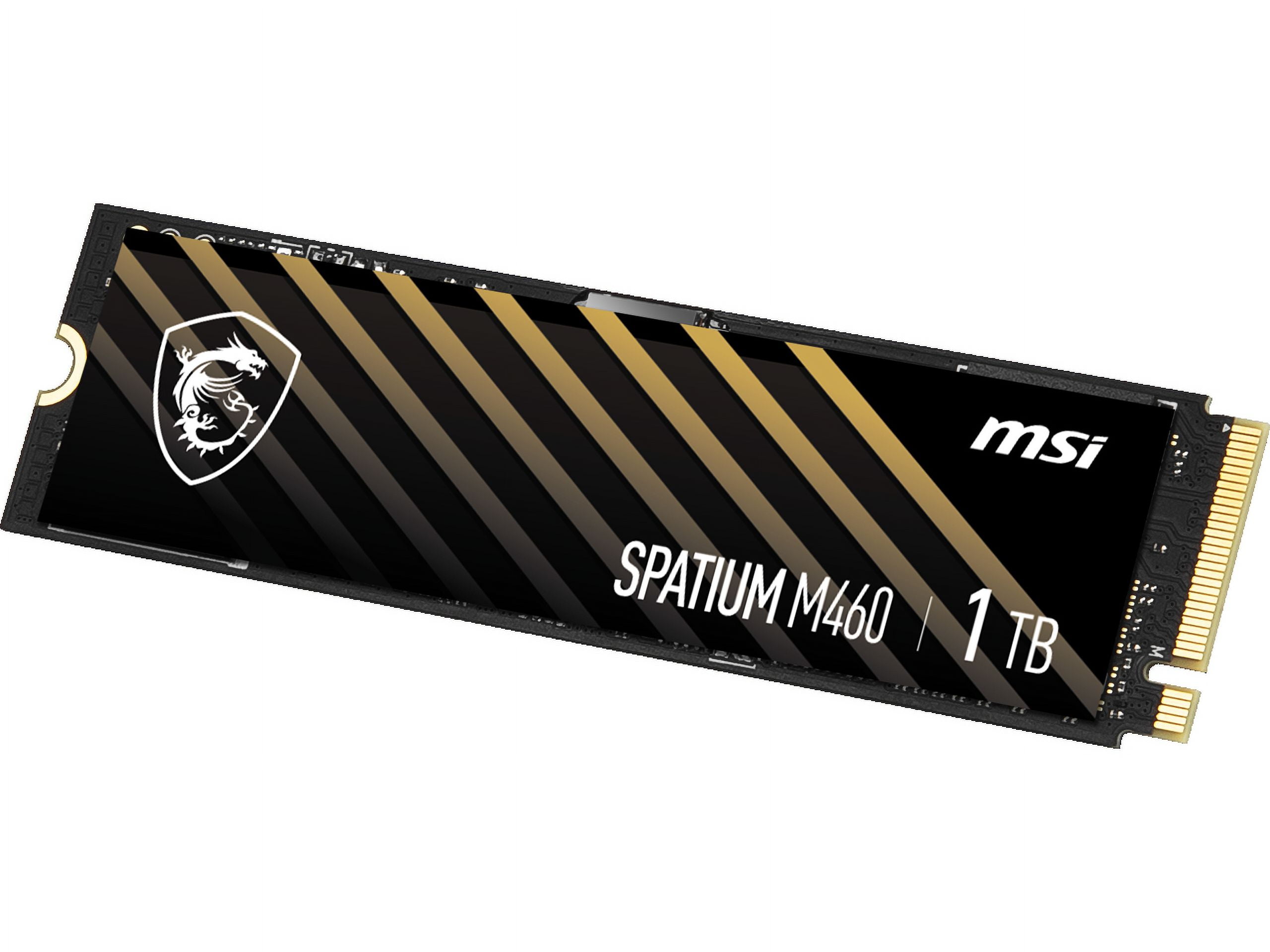 MSI SPATIUM M460 1TB PCIe 4.0 NVMe M.2 Gaming Computer SSD, PCI