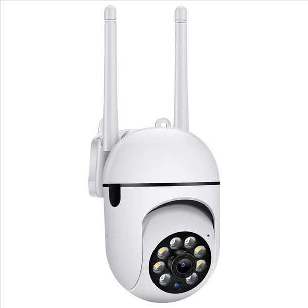 2X CáMaras de Seguridad para Exteriores, CáMaras WiFi de 2,4 GHz para Seguridad en el Hogar, CáMaras de Vigilancia 1080P Vista de 360°, Audio Bidireccional