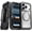 Black, variant on Rome Tech Defender Crystal Case With Invisible Magsafe For Apple iPhone 17 Pro Max - Blue