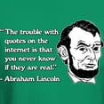 thumbnail image 3 of CafePress - Abraham Lincoln Internet Quotes Dark T Shirt - Men's Classic Graphic Cotton T-Shirt, 3 of 4