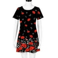thumbnail image 7 of Xihbxyly Dresses for Women 2024 Women'S Summer Dress Sleeveless Ruffle Sleeve Round Neck Mini Dress Solid Loose Short Flowy Dress Wedding Guest Dresses for Women Black L Things Under 5 Dollars, 7 of 7