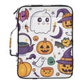 thumbnail image 2 of Haosy Accordion File Organizer Zipper Binder 500 Sheet 6-Tab Expanding File Folder Multi-Pocket 1.2 Inch 3 Ring Cartoon Ghost Pumpkin Bats, 2 of 7