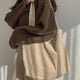 thumbnail image 5 of Minnieouse Bolso de lona versátil, adecuado para cualquier ocasión, bolso de compras, bolso de hombro, bolso de lona Bolsas de mensajero y de hombro Marrón, 5 of 6