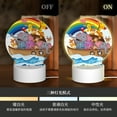 thumbnail image 3 of Honeii Rainbow Animals on Noah's Ark Print Acrylic LED Night Lamp,Round Touch-Control Night Light with 3 Lighting Modes,for Bedrooms, Living Rooms, and Gifting, 3 of 5