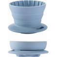 thumbnail image 1 of vandroop Collapsible Coffee Dripper, Silicone Portable Pour Over Coffee Maker, Reusable Single Cup Maker(1-2 Cup) (Blue), 1 of 6