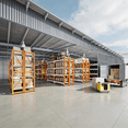 thumbnail image 3 of 4-Tier Storage Shelves,79" H Heavy-Duty Garage Shelving Unit,Adjustable Metal Industrial Shelf System,3,000lbs Capacity,Tool Organizer for Garage,Workshop,42" W x 20" D x 79" H,Orange&White, 3 of 12