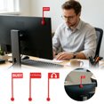 Red Screen For Computer 3Pcs Monitor Status Flags, PLA Rotatable Red Screen Status Indicator ...