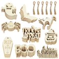 thumbnail image 2 of Adornos de madera para decoración de Halloween, colgante de murciélago fantasma de calabaza, feliz fiesta de Halloween, artesanía para el hogar, juguete para niños, regalo, 10 unidades, 2 of 4