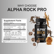 (5 Pack) Alpha Rock Pro Pills, Alpha Rock Performance Supplement (300 Capsules)