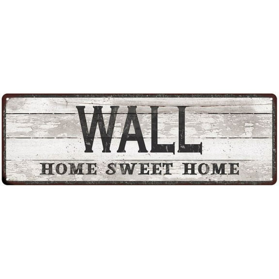 WALL Home Sweet Home Country Look 6x18 Metal Sign 106180045093