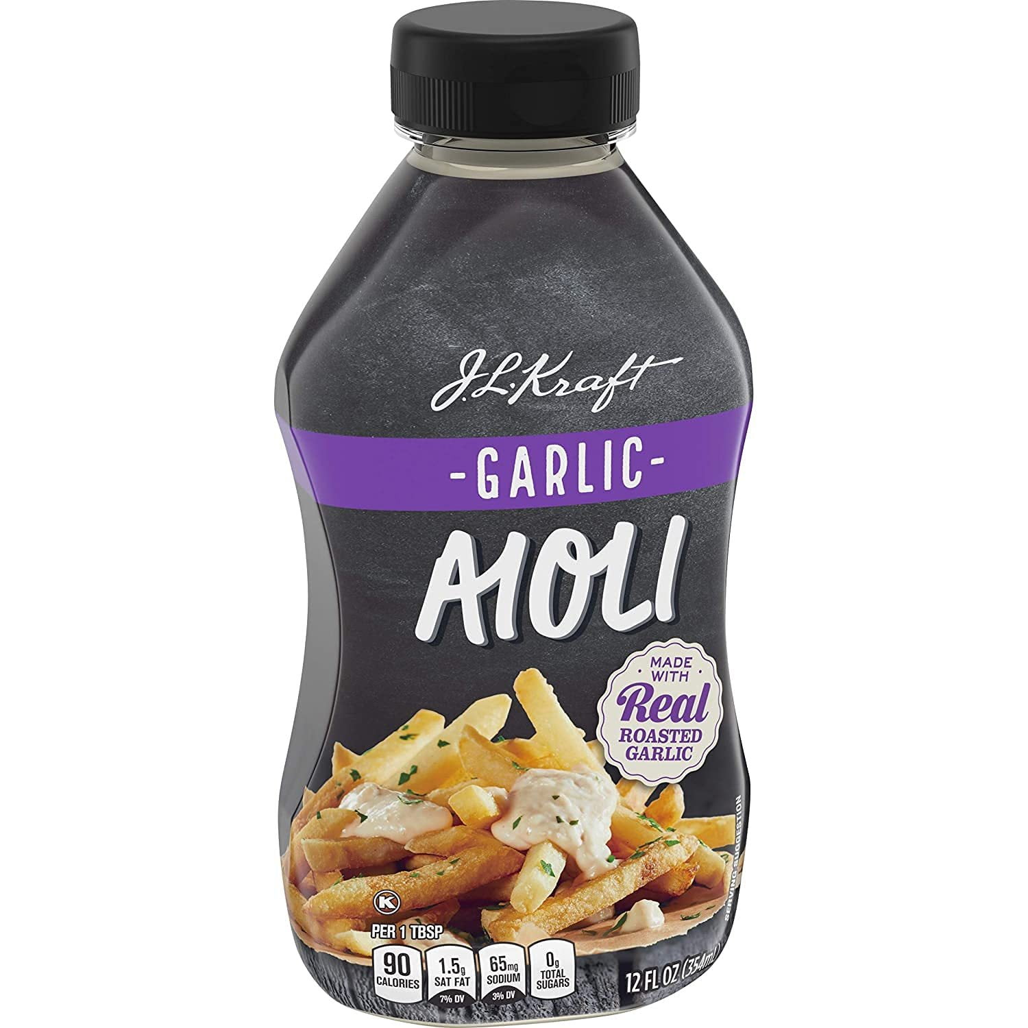 Kraft Mayo Garlic Aioli, 12 fl oz Bottle - Pack of 2