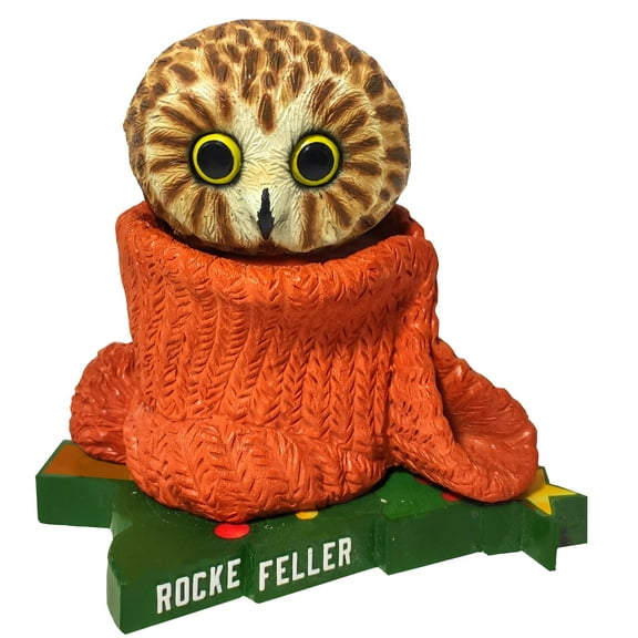 Rockefeller Owl Christmas Rockefeller Center Bobblehead