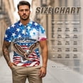 thumbnail image 6 of Yuyamidu Matching Golf Shirts for Couple American Flag 250 Years Golf Tank Top for Women Moisture Wicking Golf Shirts for Men Eagle 4th of July Activewear, Men's M, 6 of 6