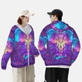thumbnail image 4 of Fotbe Elephant in Tribal Style Chaqueta con Protección Solar UPF 50+ para Hombre y Mujer, Camisa con Capucha y Bolsillos-X-Large, 4 of 7
