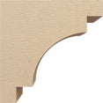 thumbnail image 3 of 9"W x 18"D x 18"H Classic Mediterranean Rough Cedar Woodgrain TimberThane Corbel, Primed Tan, 3 of 6