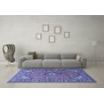 thumbnail image 3 of Ahgly Company Indoor Rectangle Medallion Blue Traditional Area Rugs, 2' x 4', 3 of 4