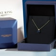 thumbnail image 5 of Gem Stone King 0.60 Ct Round Blue Sapphire 14K Yellow Gold Pendant With Chain, 5 of 6