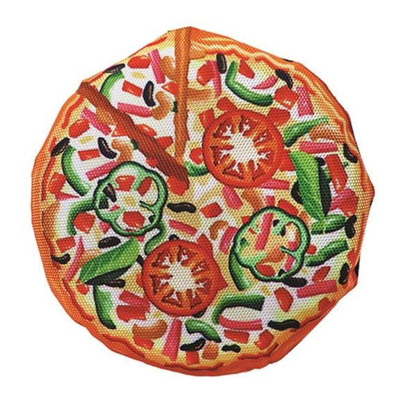 Scoochzilla Tough Plush Dog Toys New York Pizza, 7 in.