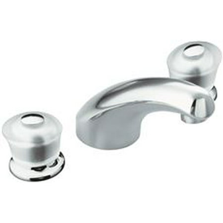 Kohler Coralais Decorator Kitchen Sink Kohler Coralais Deck-Mount Bath Faucet Trim, 8 In. Spout And Acrylic Handles, Polished Chrome ()