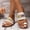 White, variant on Slide Slippers for Women Boho Style Slide Sandals Fashion Flat Sandals Beach Spring/Summer Trendy Comfortable Slippers