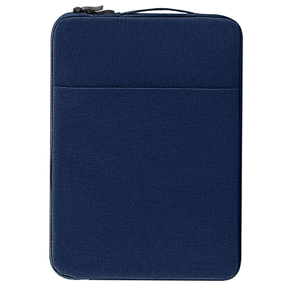 ZLBDYG Portable 15.6 Inch Laptop Sleeve Case - Lightweight Water-Resistant Linen Fabric Protective Cover with Front Accessory Pocket for Chargers, Breathable Soft Protective Case