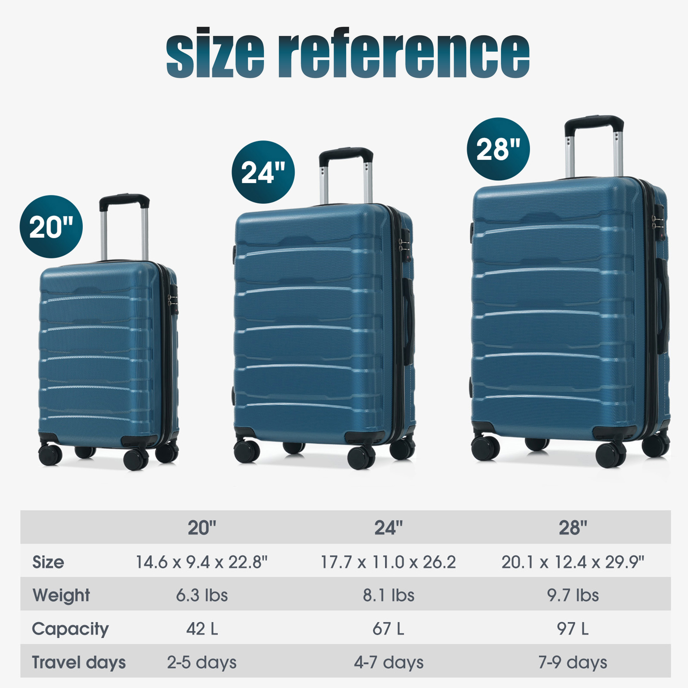 Checked Luggage, Hard-Shell Suitcase with Spinner Wheels, Travel Bag, Expandable Foldable Luggage, 24 Lnch Large Suitcase with Lightweight PC Hard Shell, Aluminum Frame, TSA Lock