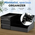 thumbnail image 3 of Hoosue Countertop Cologne Stand Shelves, Perfume Organizer, Perfume Rack, Dresser Organizer, (Black, White), 3 of 8